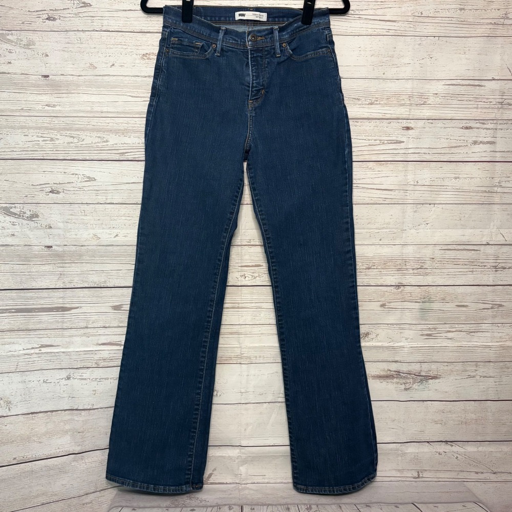 Levis 512‎ Perfectly Slimming Bootcut Jeans Dark Wash Denim 28x32